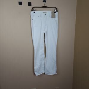 Madewell Kick Out Crop Jeans in Pure White Size 26